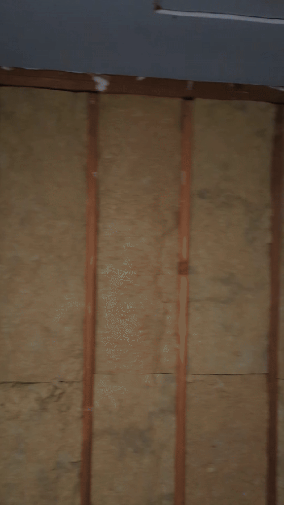 pan of insulation installed